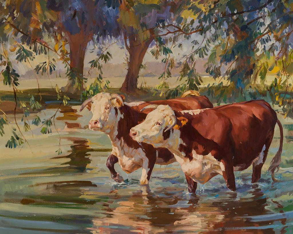 "Summer Stream" by Andre Pater (Courtesy Cross Gate Gallery)